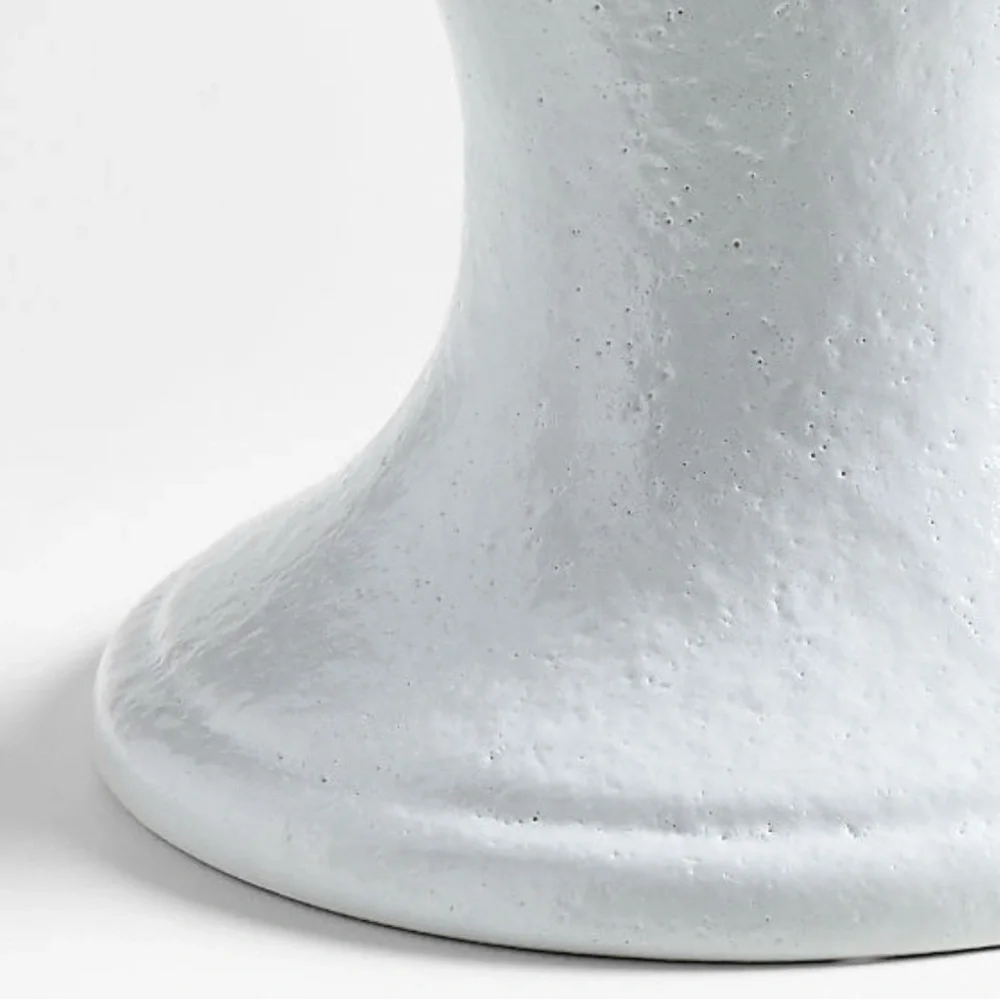 New! 🇮🇹✨🕯️Crate&Barrel White Ceramic Dual Candle Holder